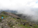 SX23537 Bwlch Main path in the mist.jpg